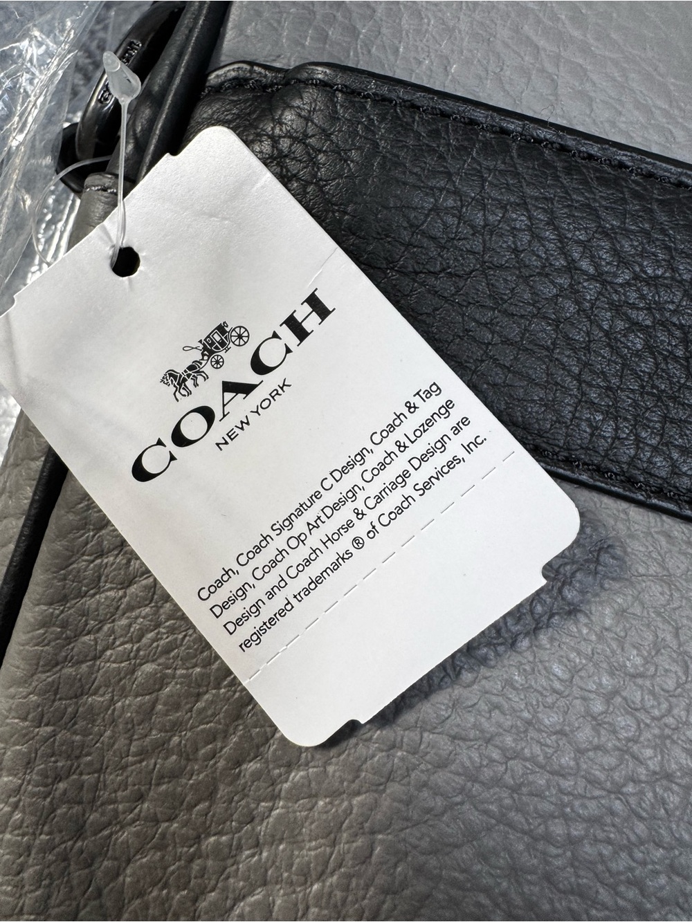 Stylish Coach Gray and Black Unisex Bag - Picture 9 of 15
